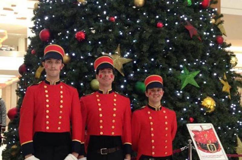 Promotional Staff: Toy Soldiers to assist shopping centre customers with their Christmas shopping