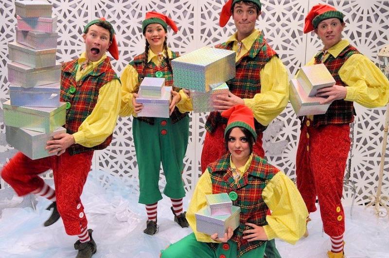Christmas Elves! Santa's little helpers are great for grottos - they help Santa hand out gifts, and can even take pictures of the visitors for a precious keepsake!